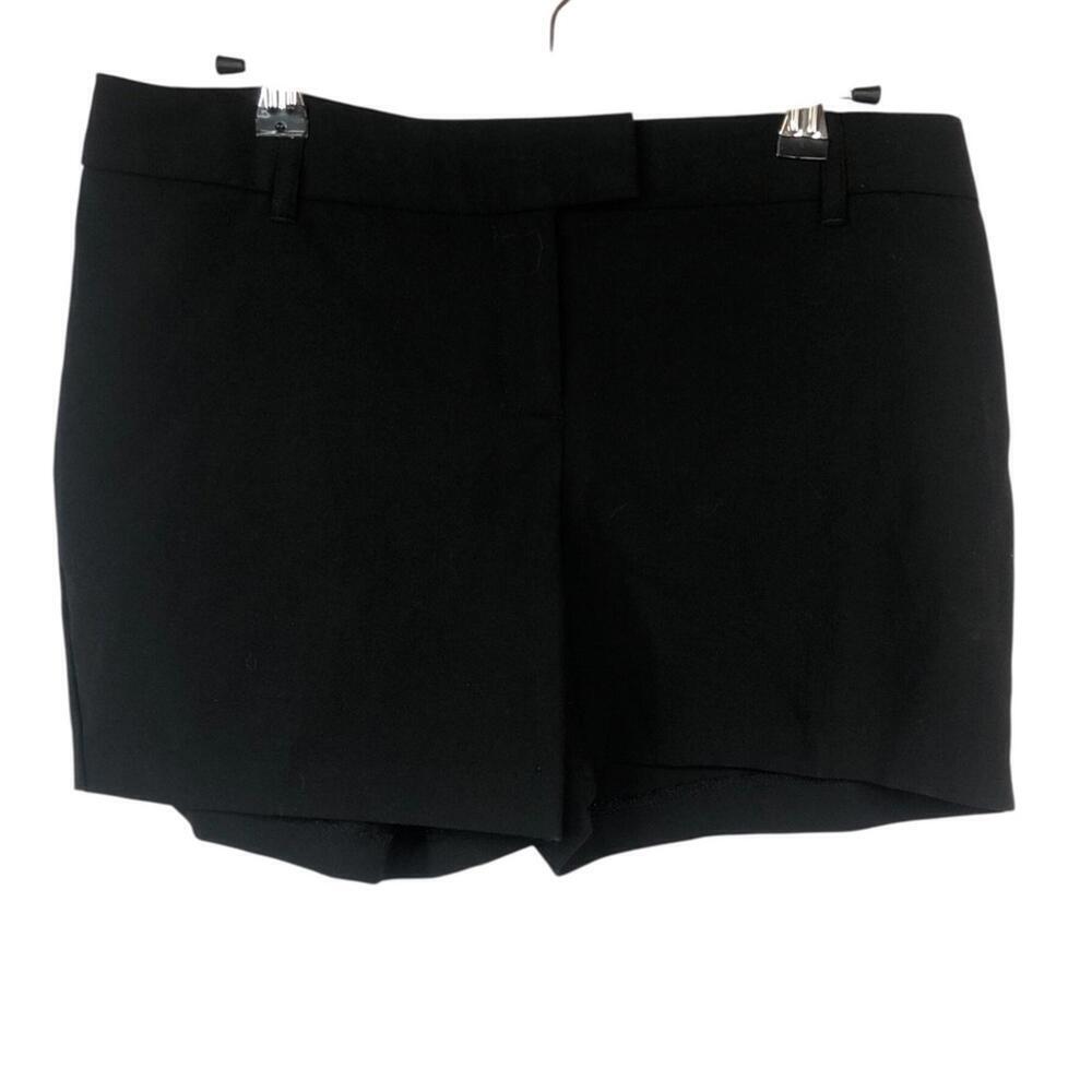 Express Editor Classic Black Women's Shorts Mis Rise Side Pockets